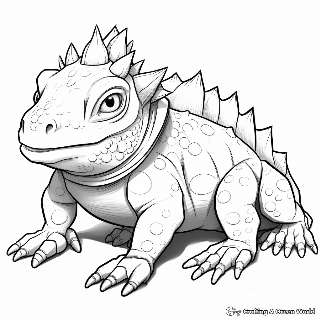 Horned lizard coloring pages