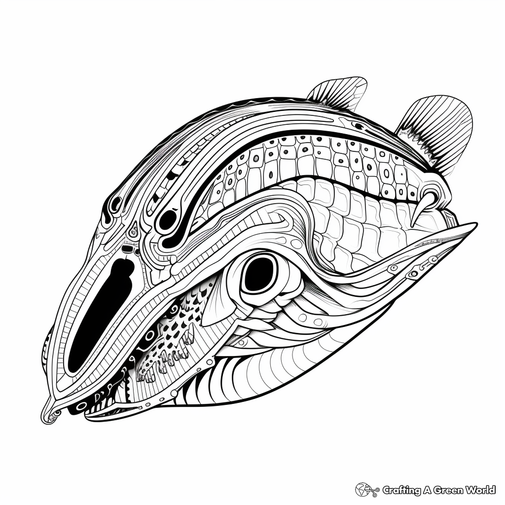 Cuttlefish coloring pages