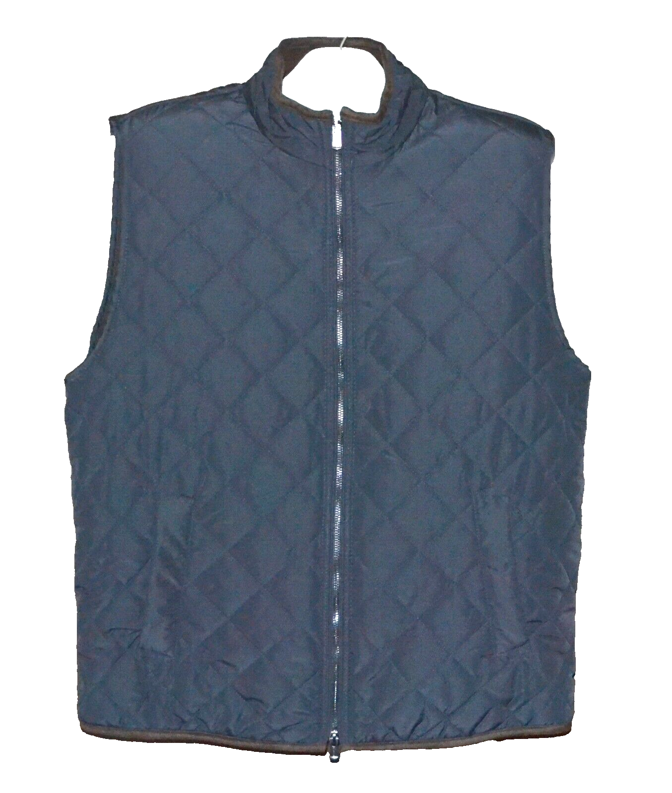 Tahari navy blue mens quilted vest size xl