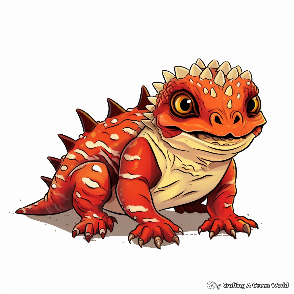 Horned lizard coloring pages