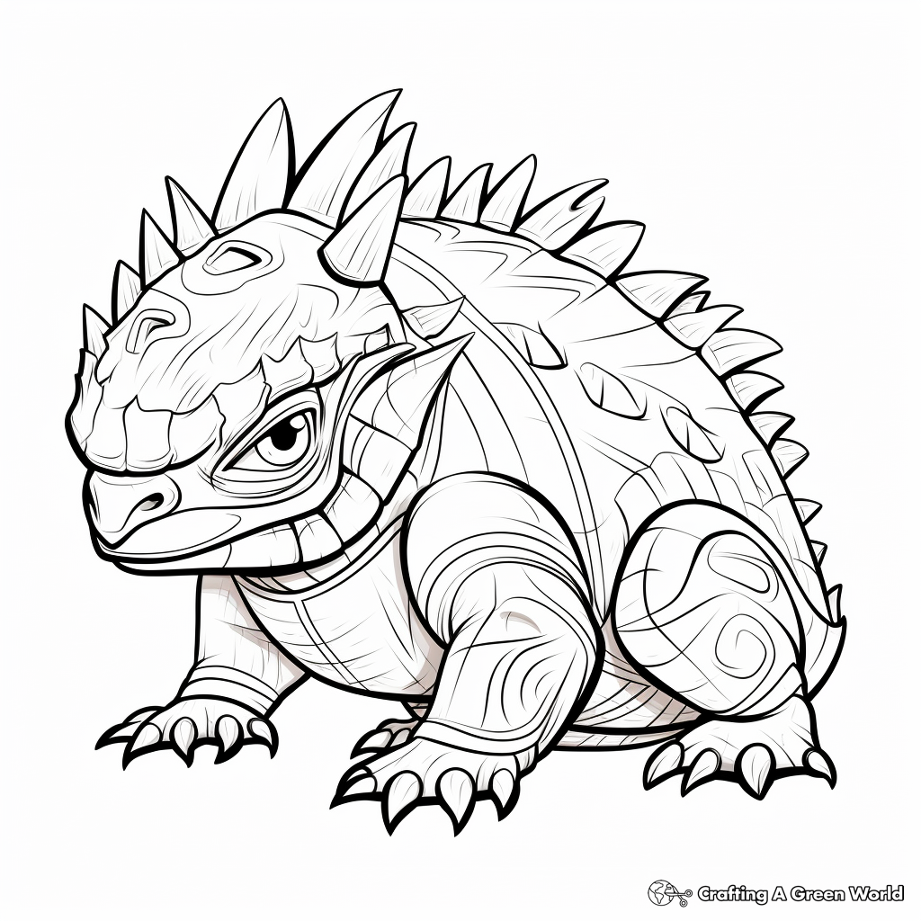 Horned lizard coloring pages