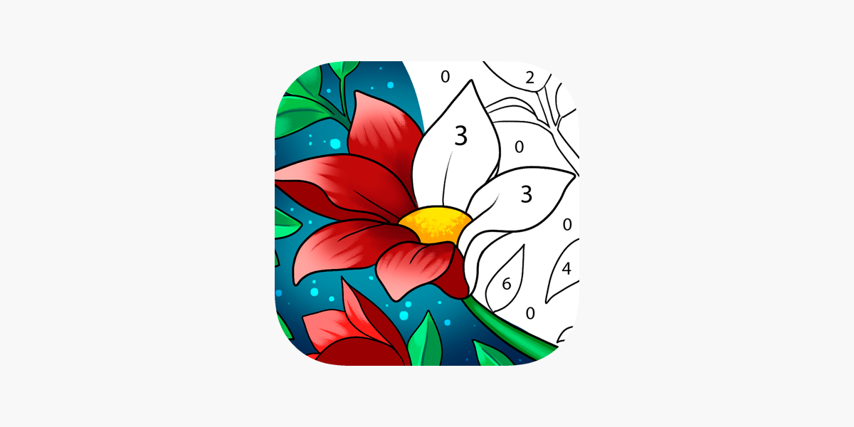 Paint by number coloring game on the app store