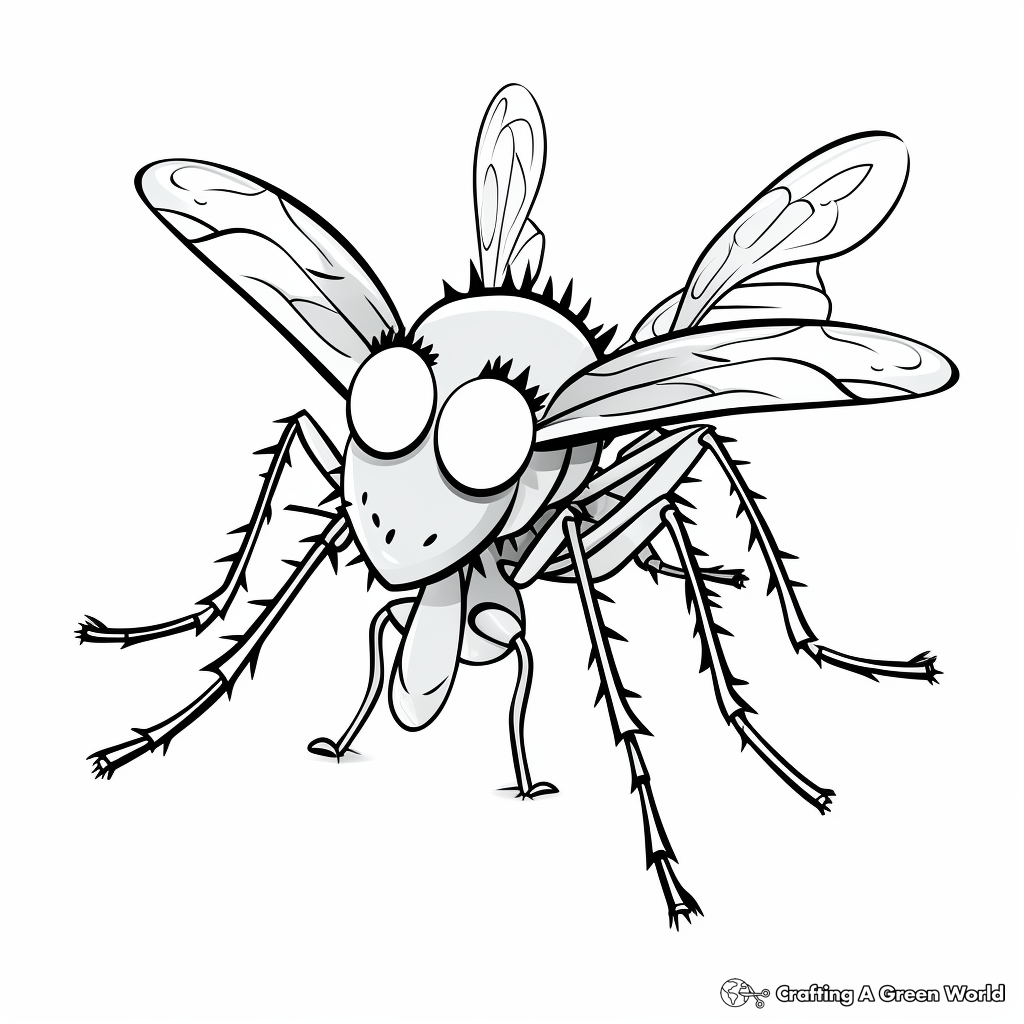 Mosquito coloring pages