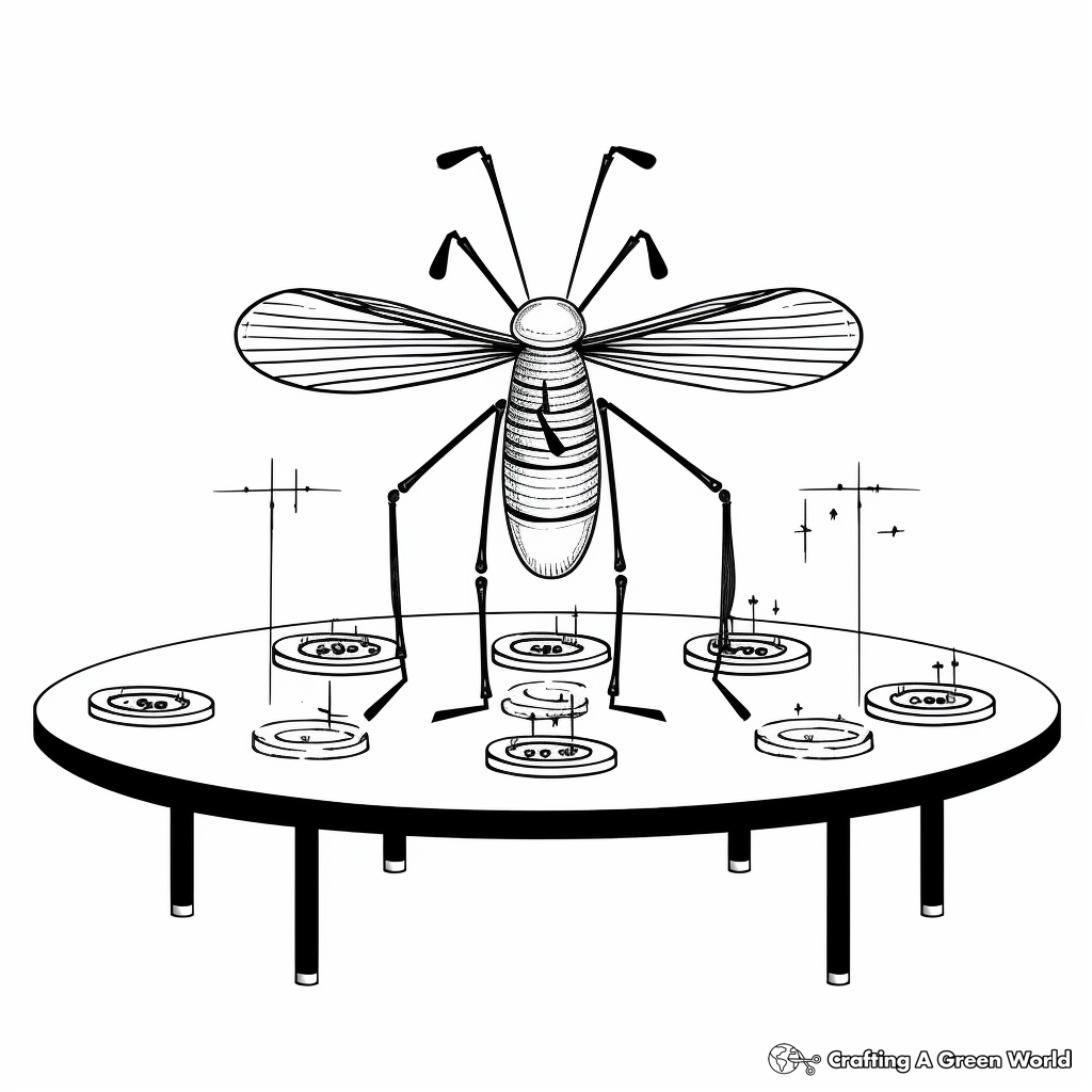 Mosquito coloring pages