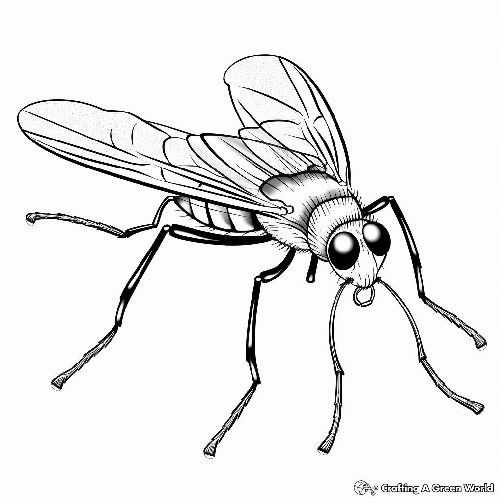 Mosquito coloring pages