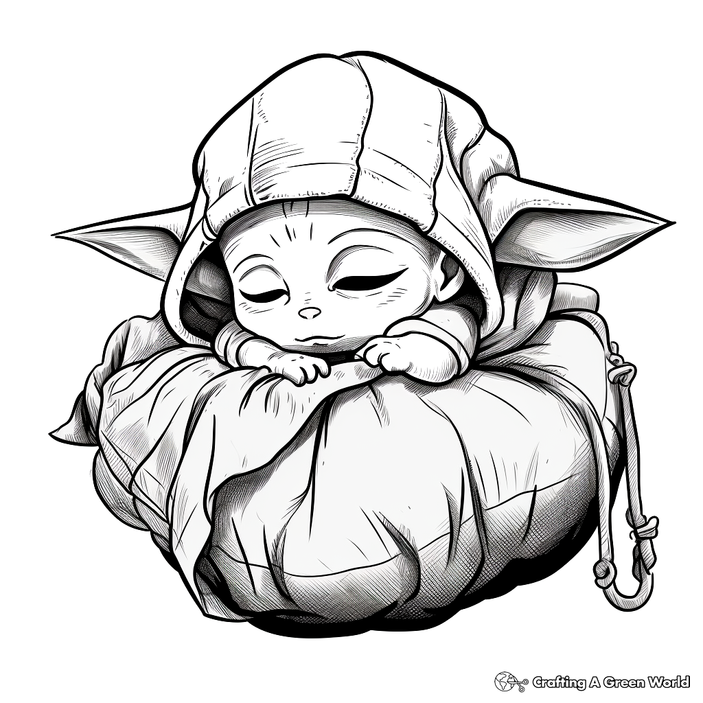 Baby yoda coloring pages