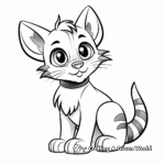 Tabby cat coloring pages