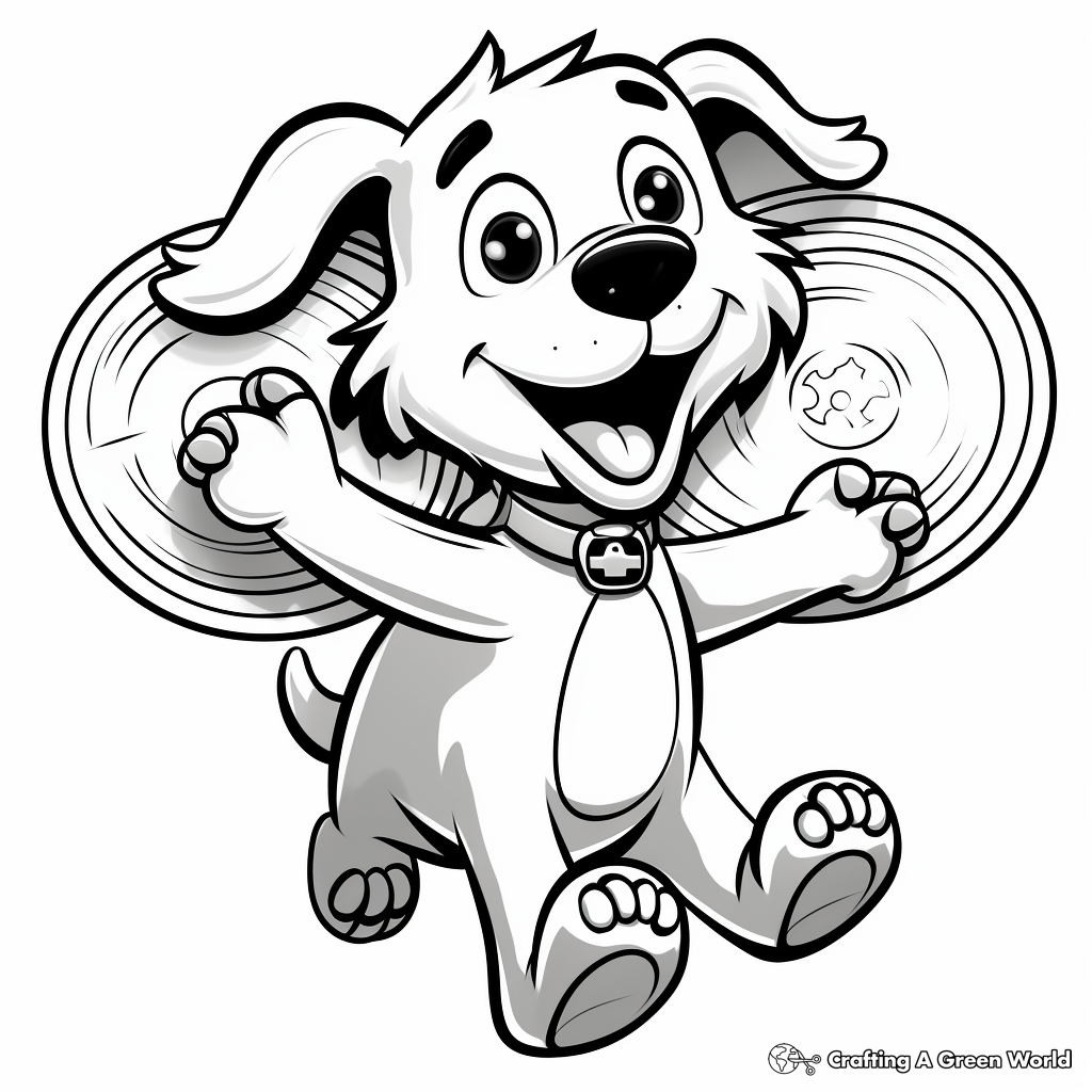 Dog toy coloring pages