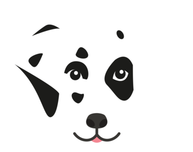 Dalmatian dog face vector by digitemb on