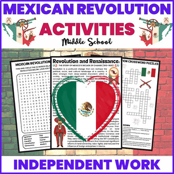 The mexican revolution reading prehension activities puzzles middle school in reading prehension activities prehension activities middle school