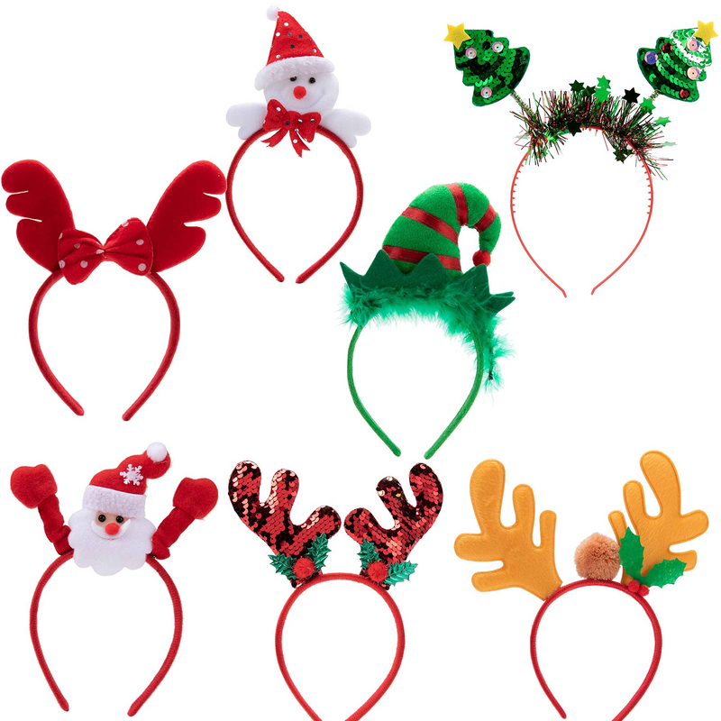 Christmas headbands with different designs