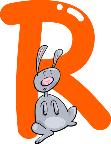 Letter r rabbit png transparent images free download vector files