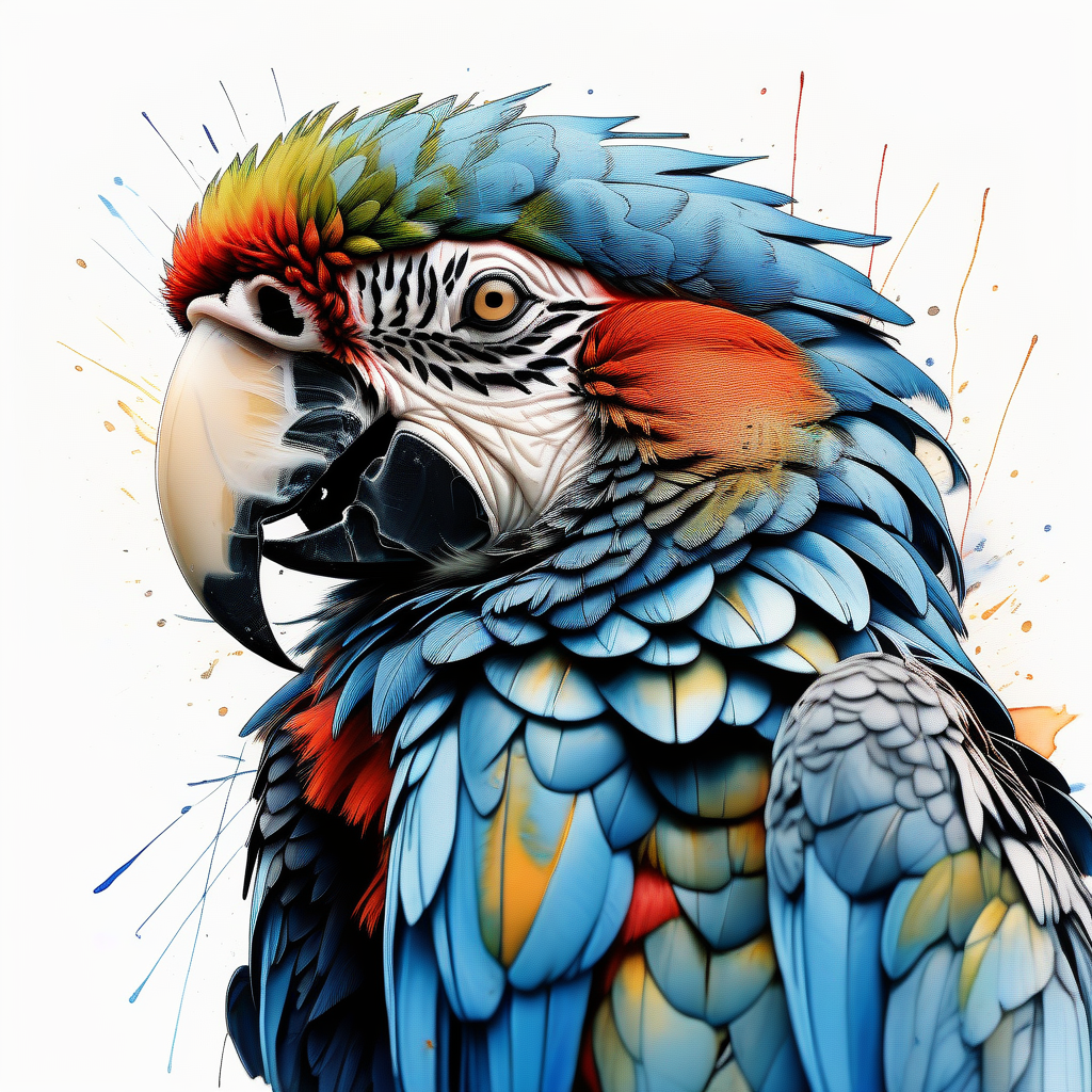 Drawing parrot