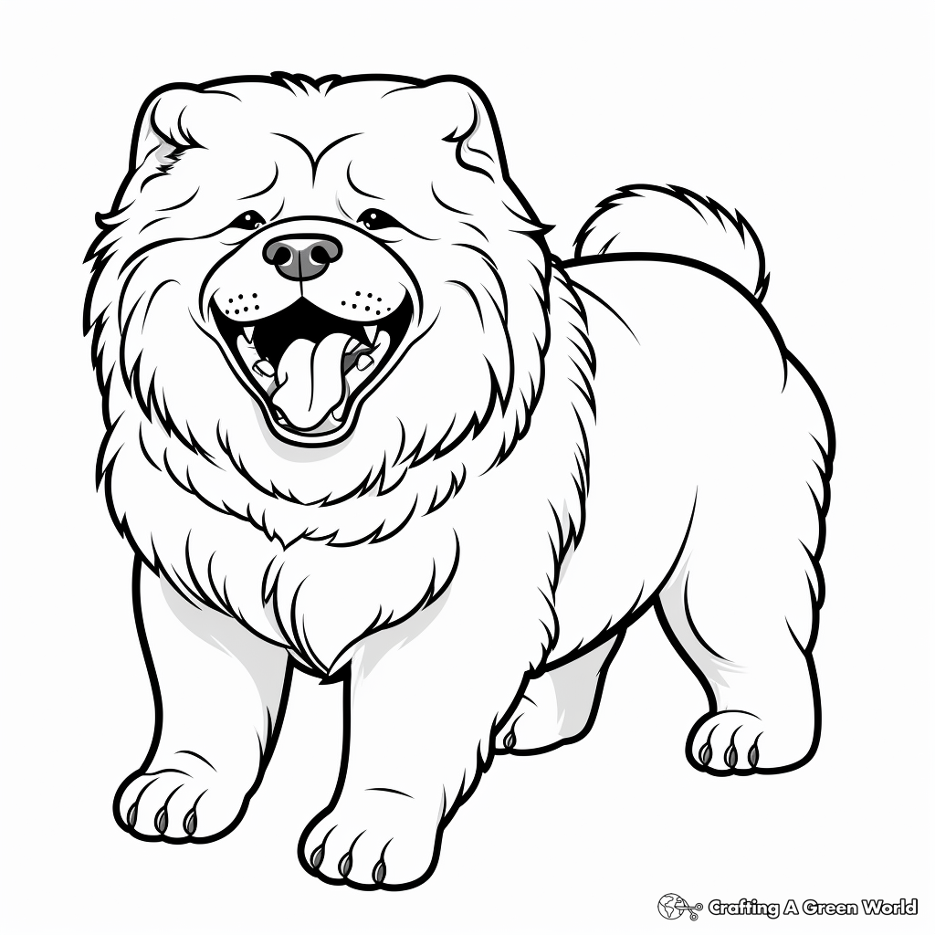 Chow chow coloring pages