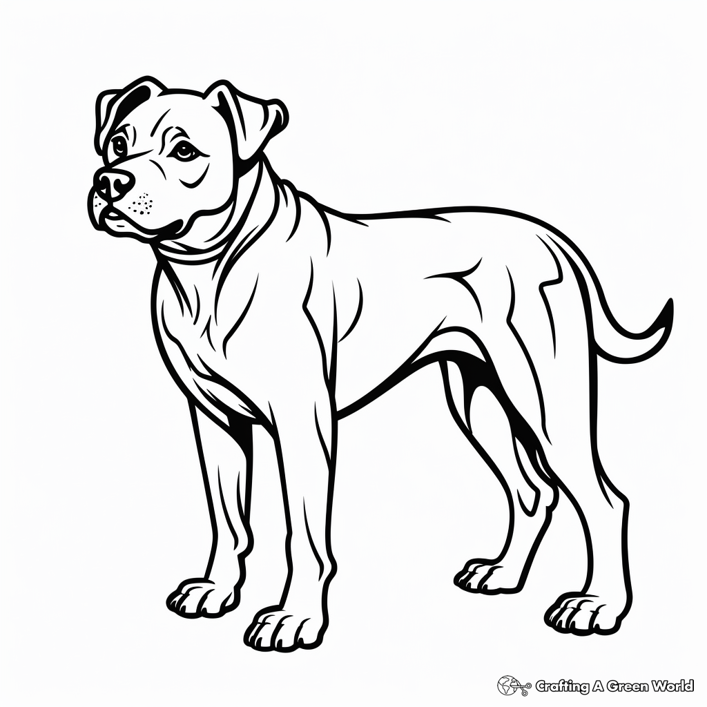 Pitbull coloring pages