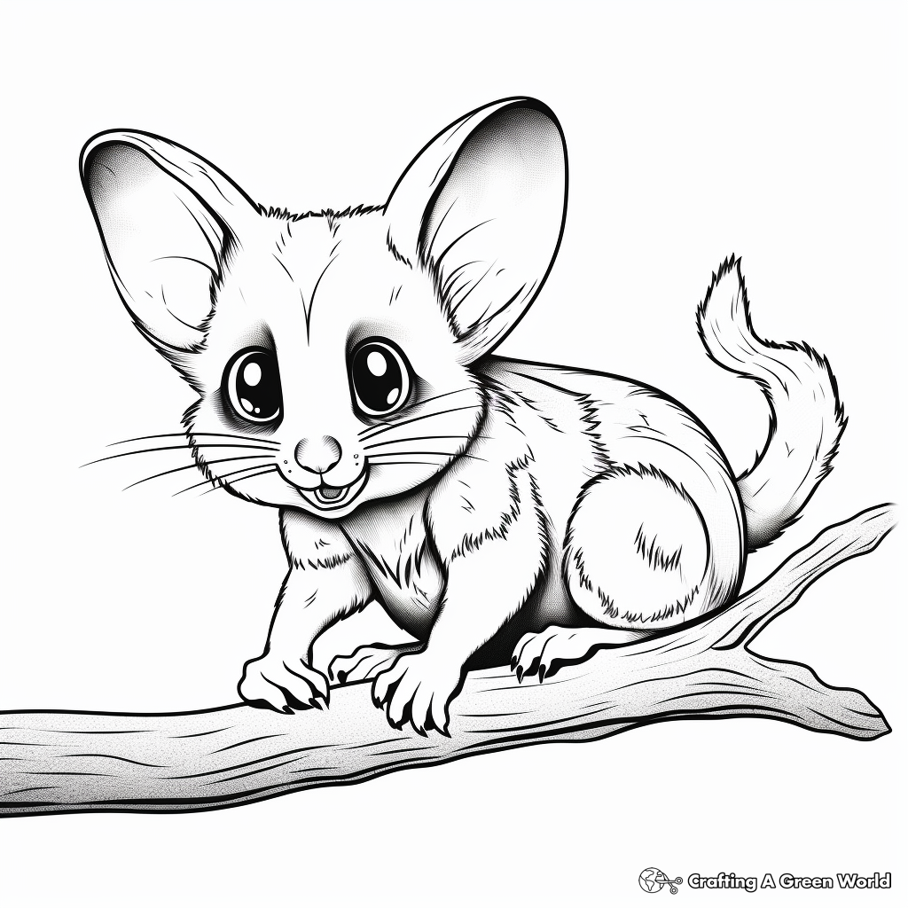 Possum coloring pages