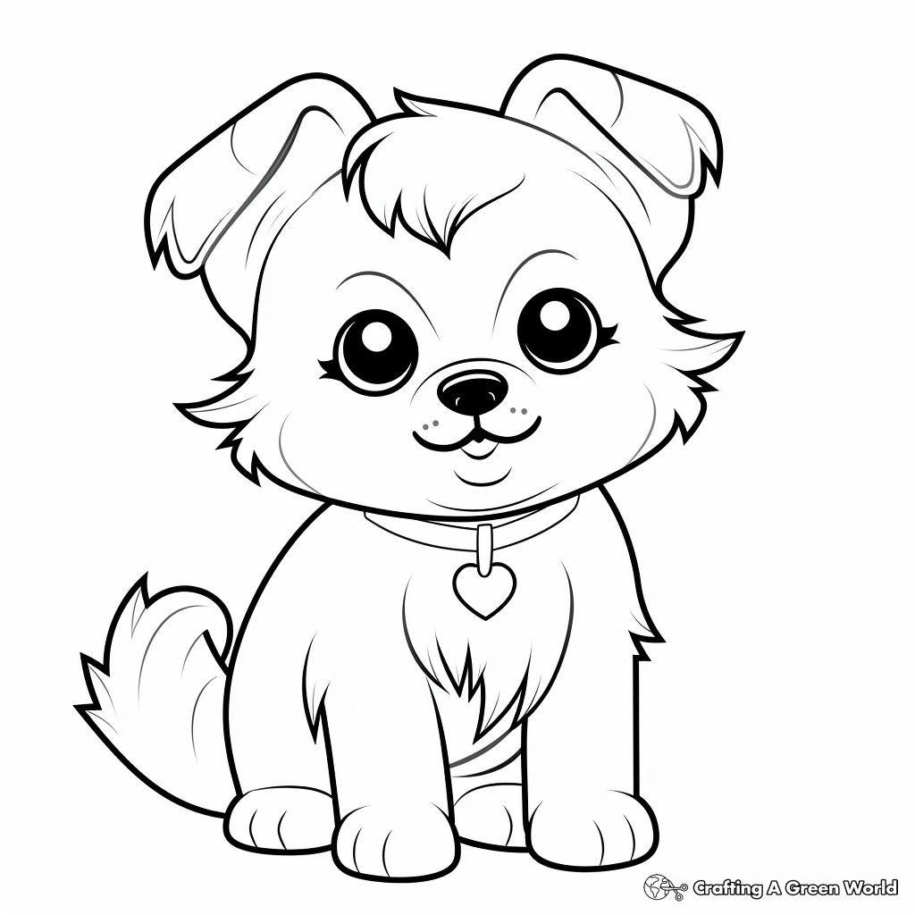 Pomeranian coloring pages