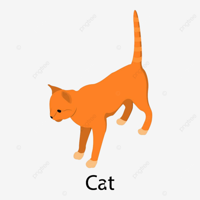 D cat clipart vector cat icon isometric vector d pussy head happy png image for free download