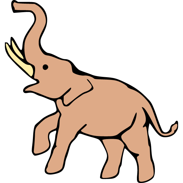 Elephant b free svg