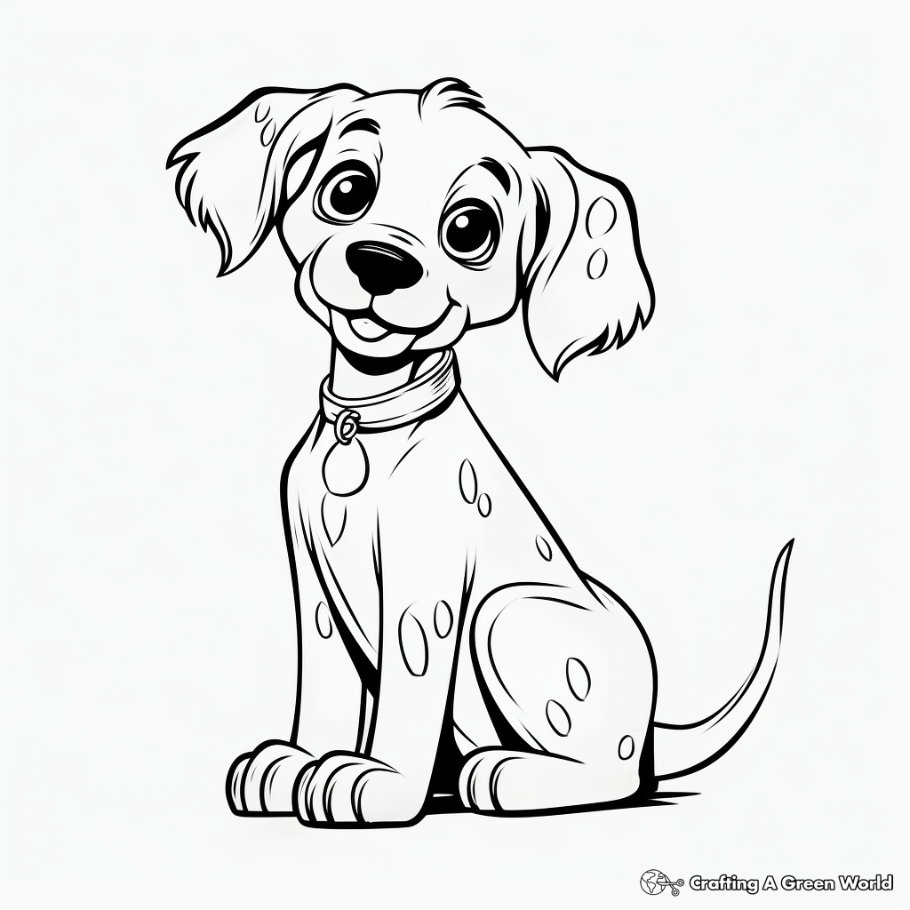 Dalmatian coloring pages