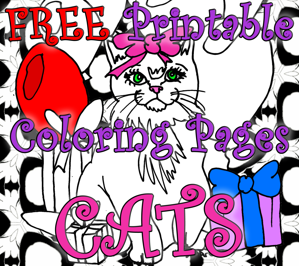 Free printable cat coloring pages for kids