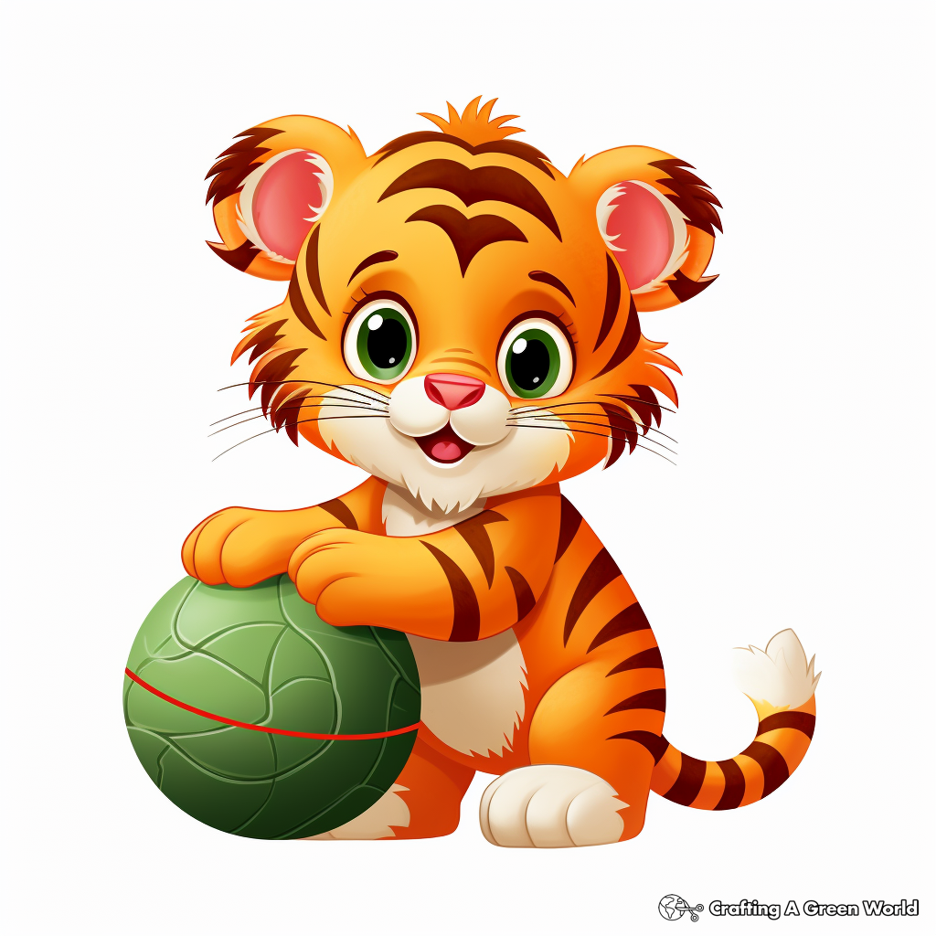 Tiger cub coloring pages