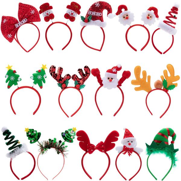 Christmas headbands with different designs