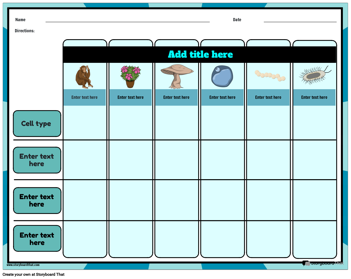 Biological classification worksheets