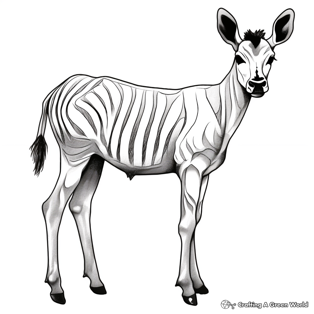 Okapi coloring pages