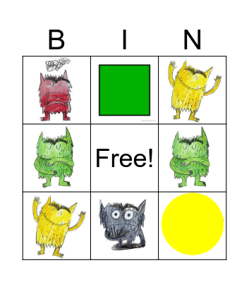 Color bingo cards