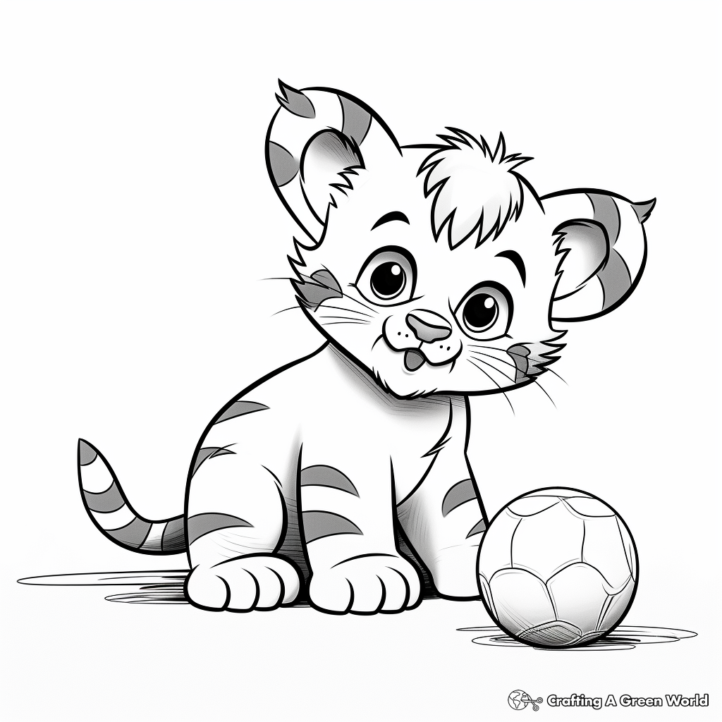 Tiger cub coloring pages