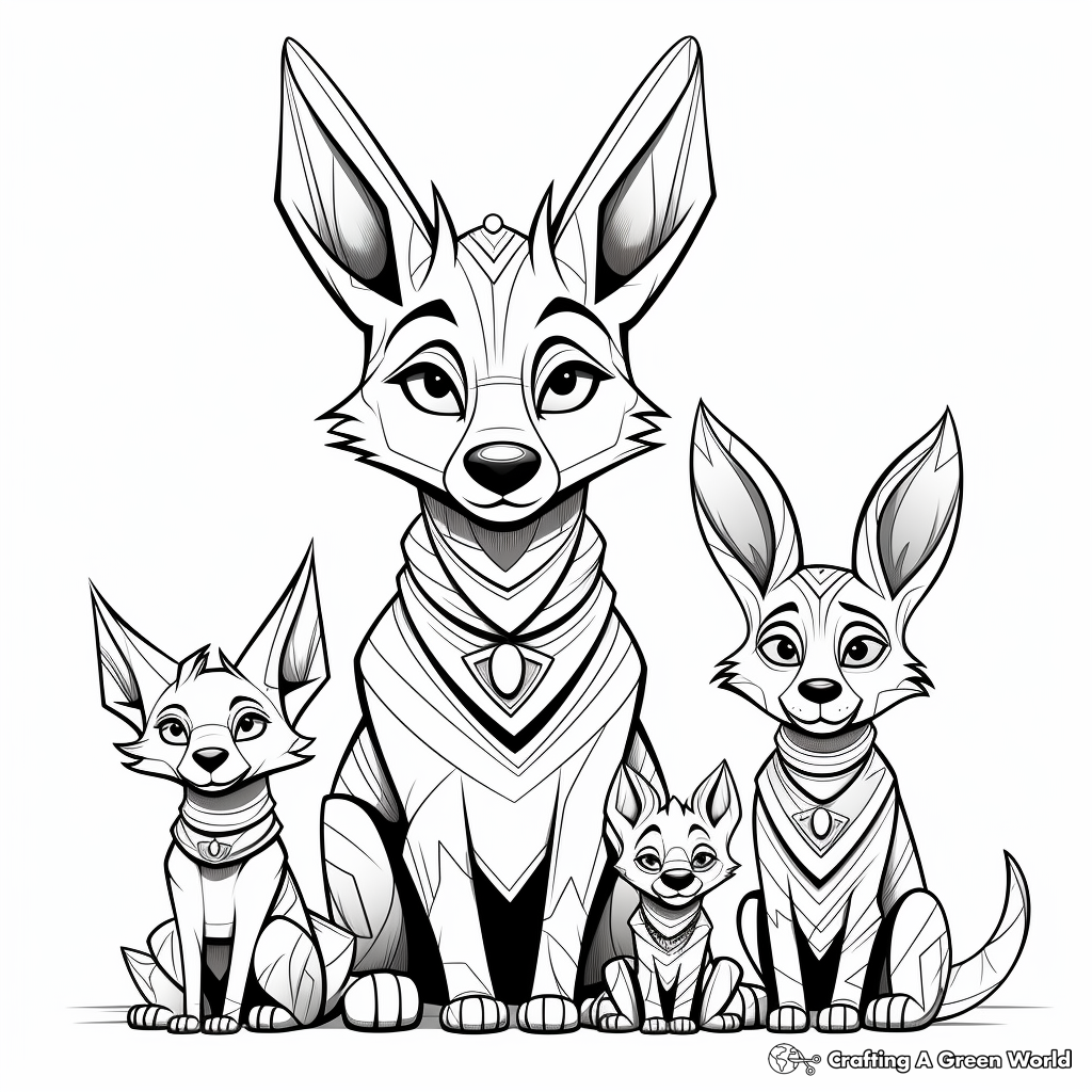 Jackal coloring pages