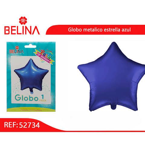 Globo estrella azul