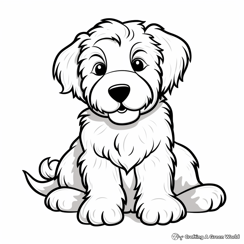 Golden doodle coloring pages