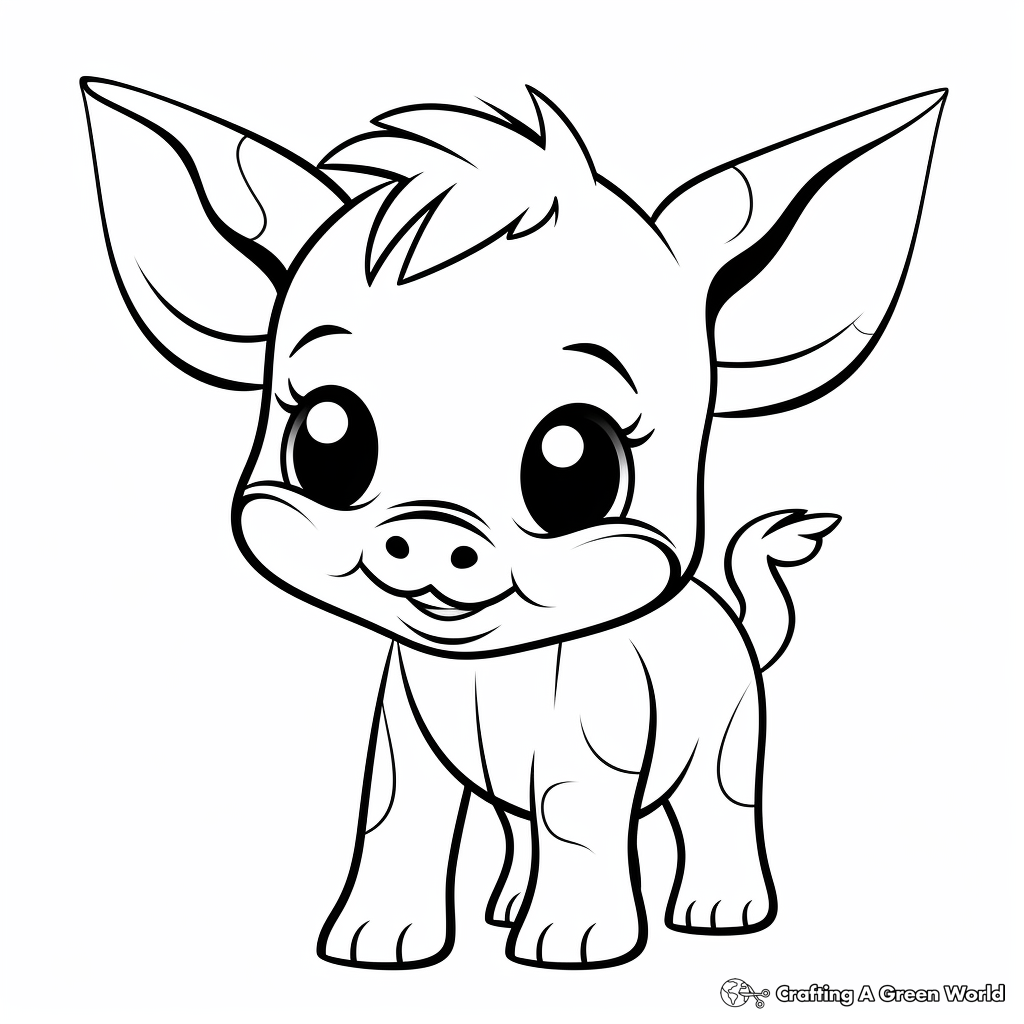 Cute piggy coloring pages