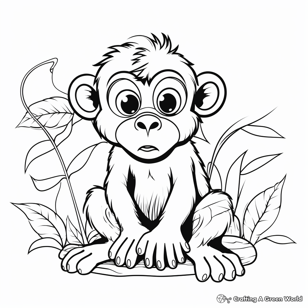 Grumpy monkey coloring pages