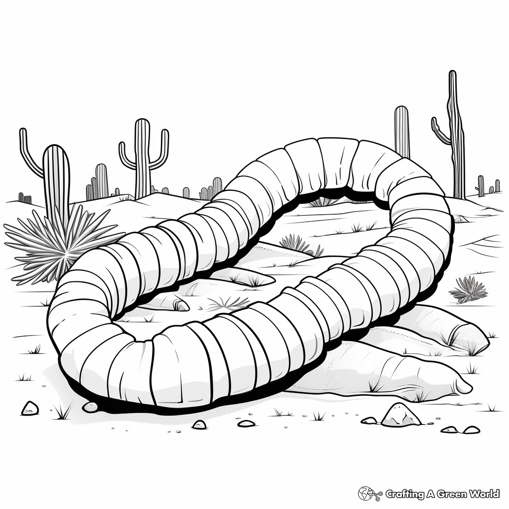 Millipede coloring pages