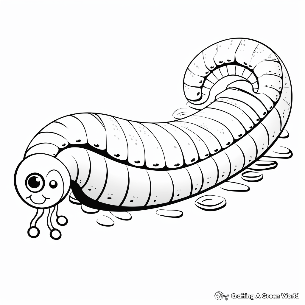 Millipede coloring pages