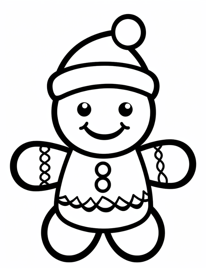 Christmas gingerbread coloring pages hue therapy