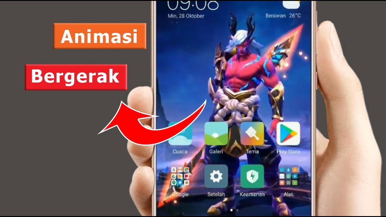 Membuat live wallpaper keren bergerak di android