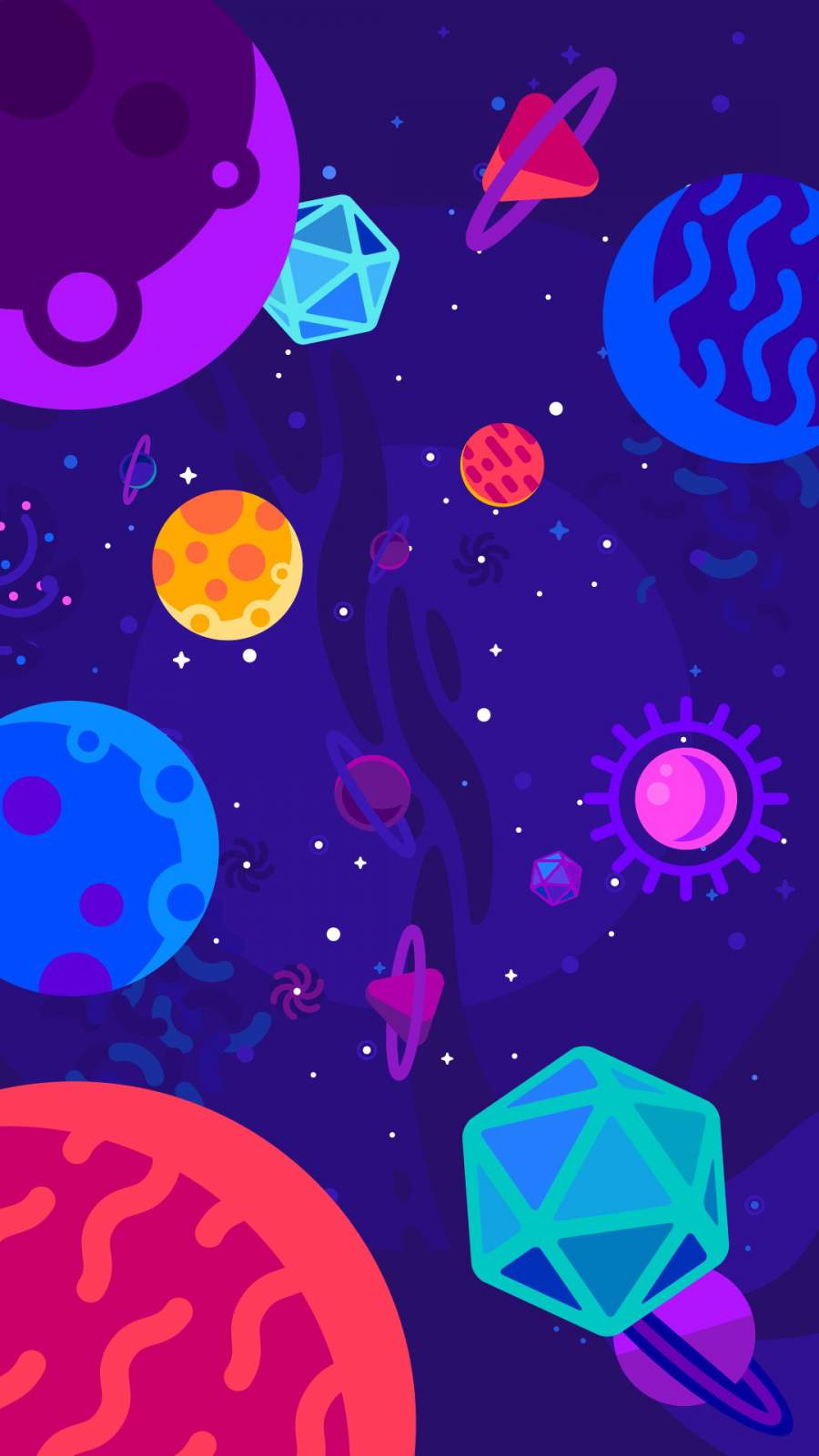 Animated space iphone wallpaper