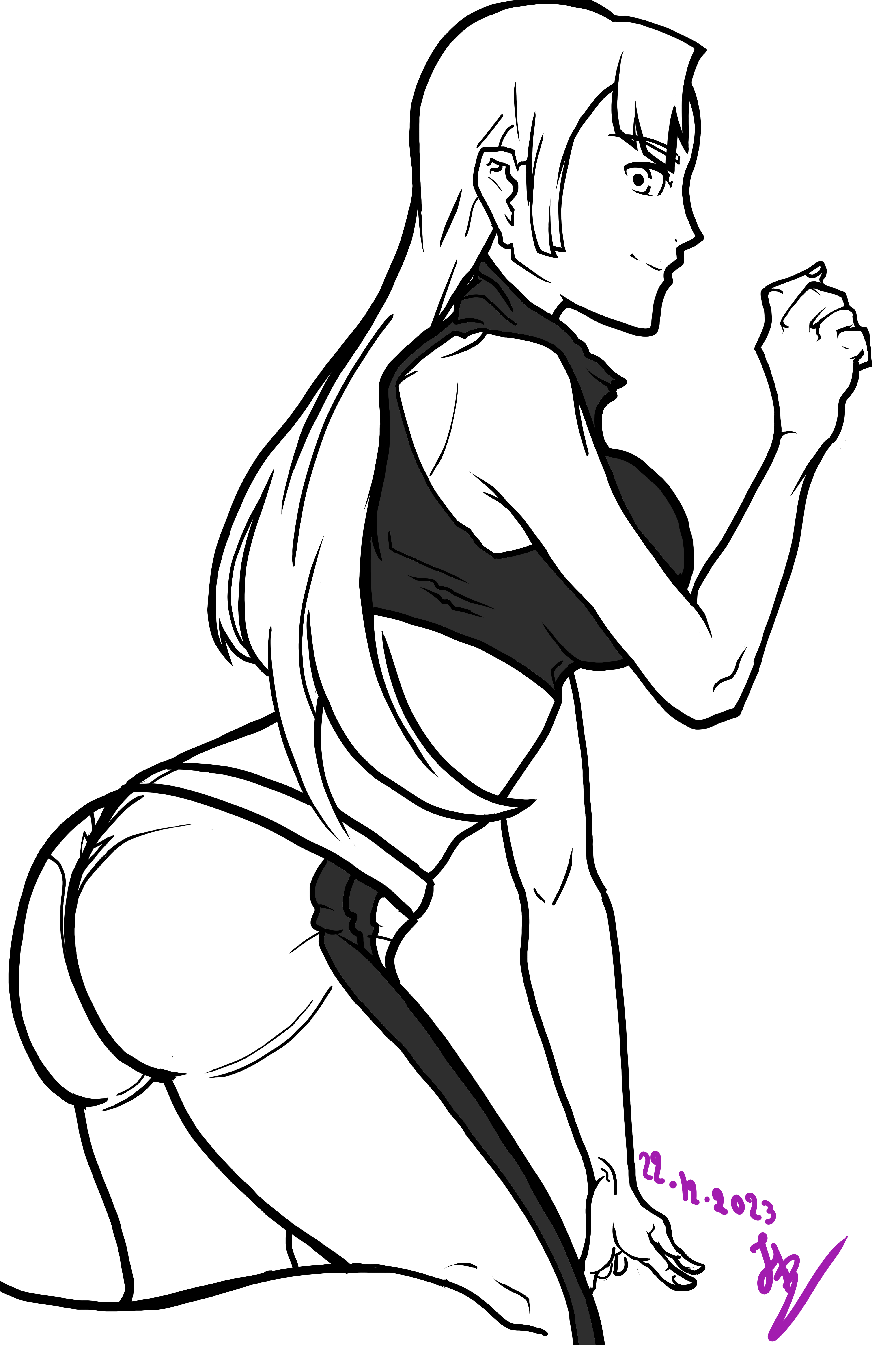 As promised yuki in yoga pants made by me rjujutsufolk