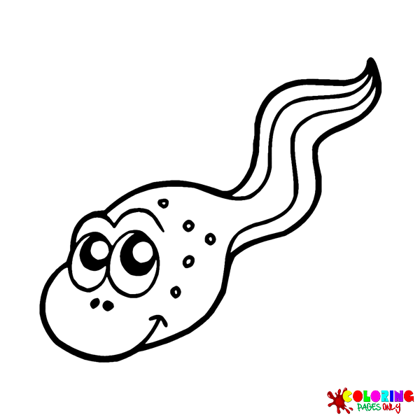Tadpole coloring pages