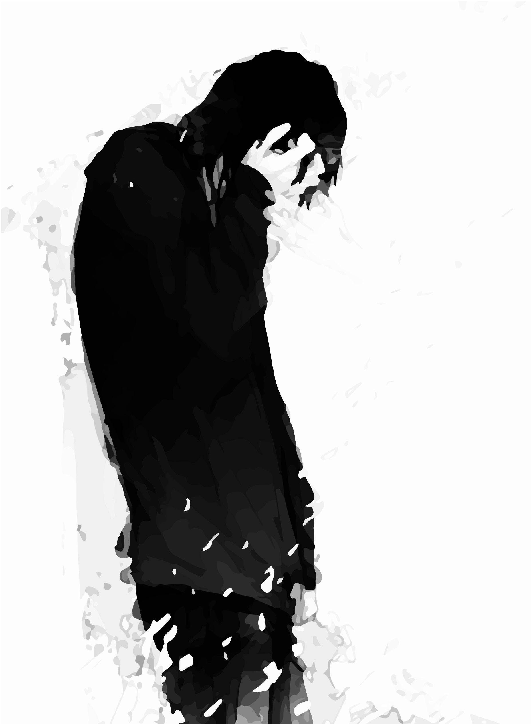 Download sad anime boy no face wallpaper