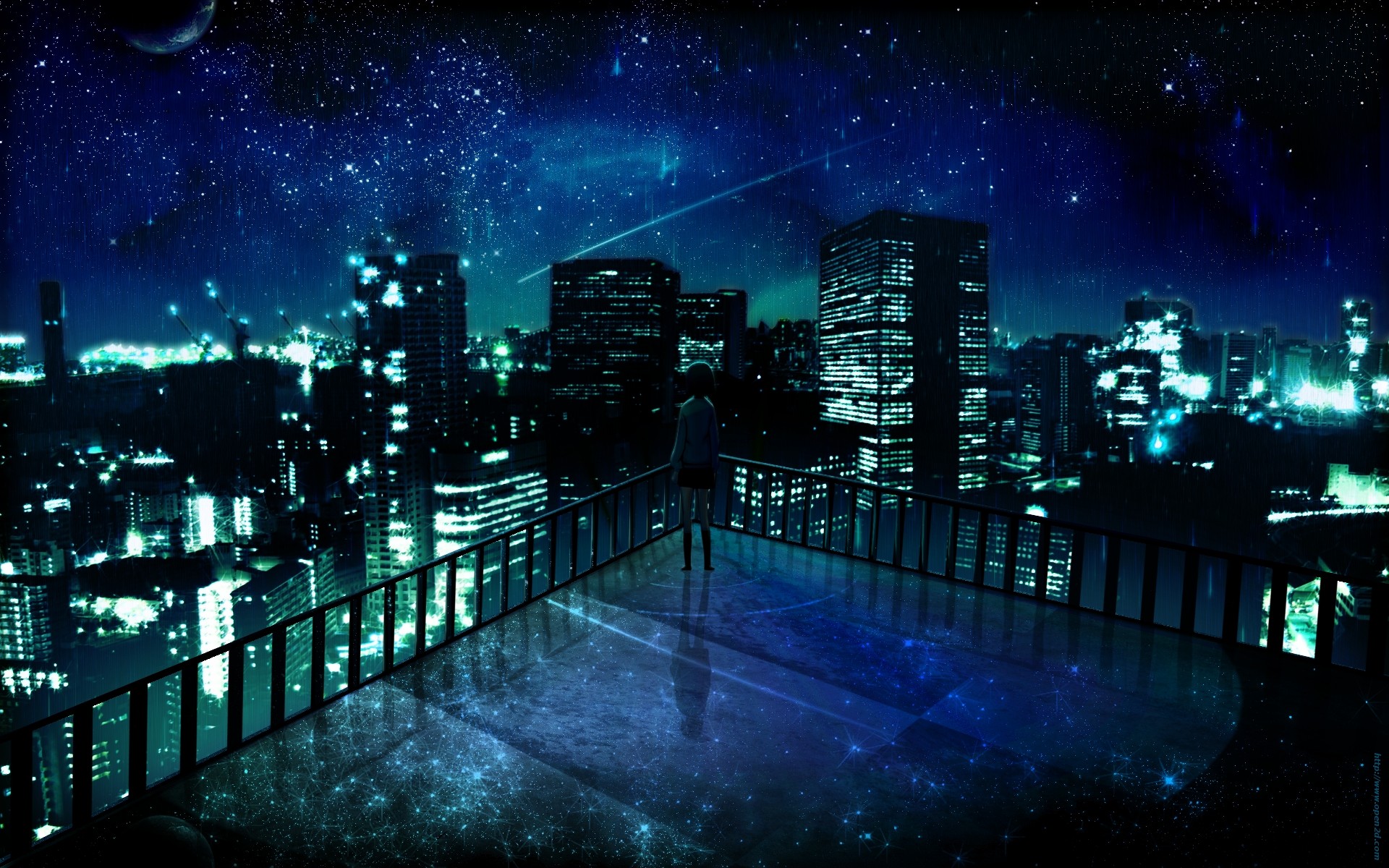 Download Free 100 + anime building night Wallpapers