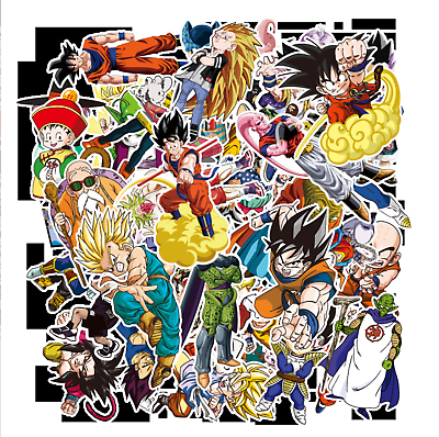 Pcs stickers dragon ball z anime goku skateboard luggage laptop one vinyl