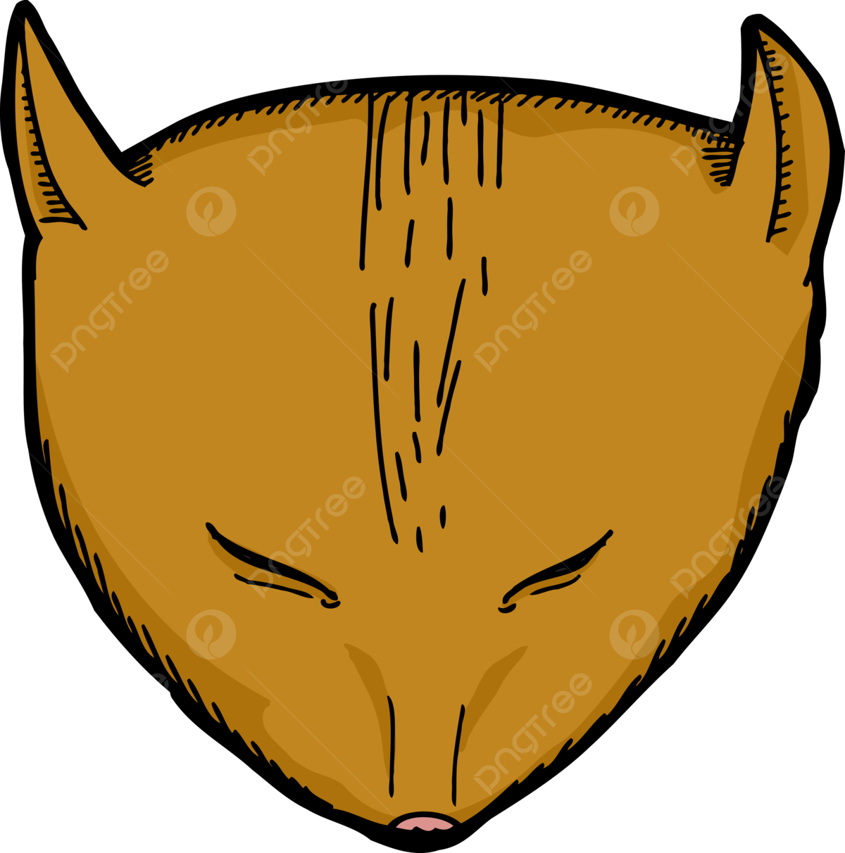 Sleeping cat cartoon isolated single exhausted clip art cute png transparent image and clipart for free download