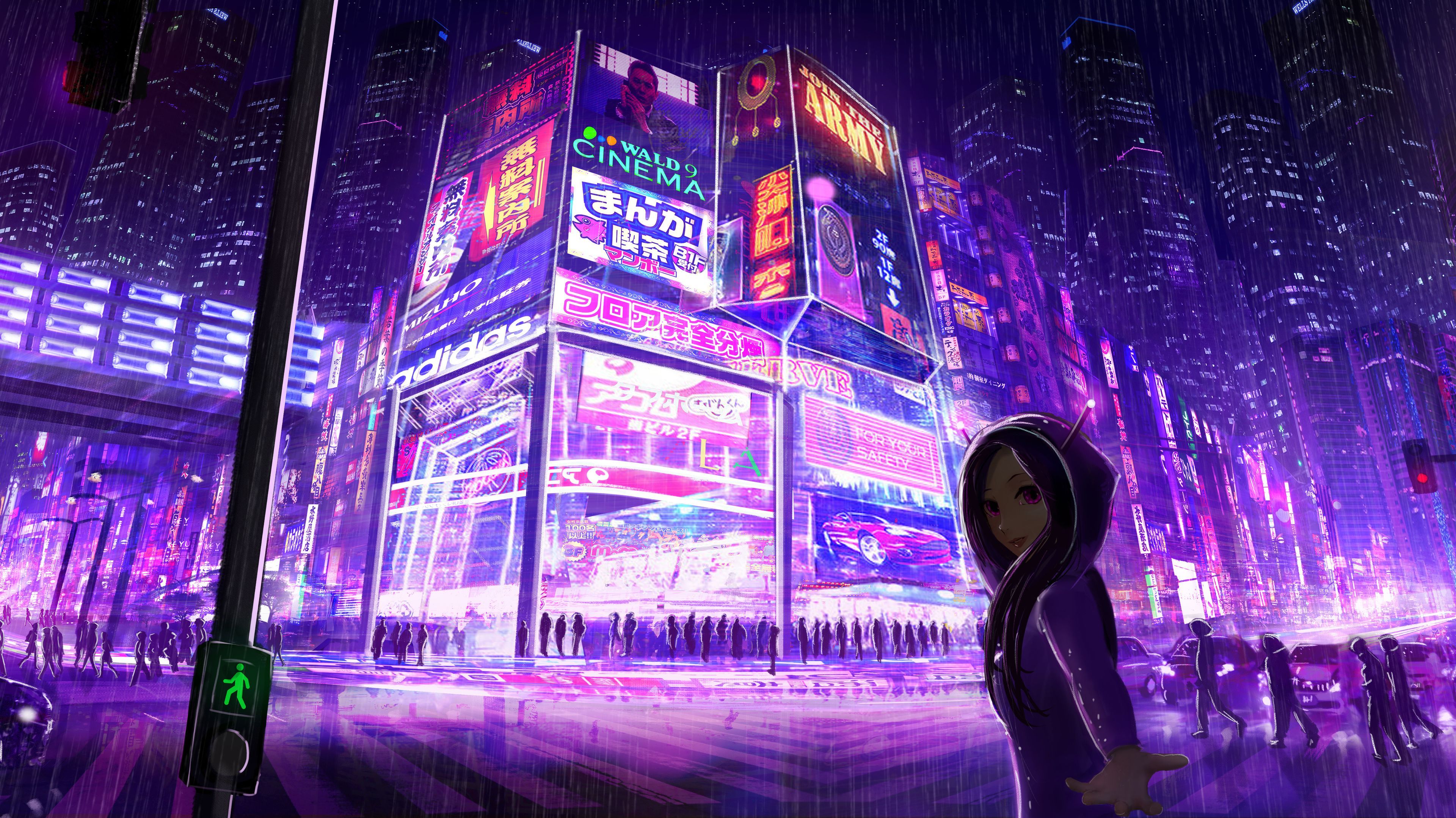 Cyberpunk anime city wallpapers