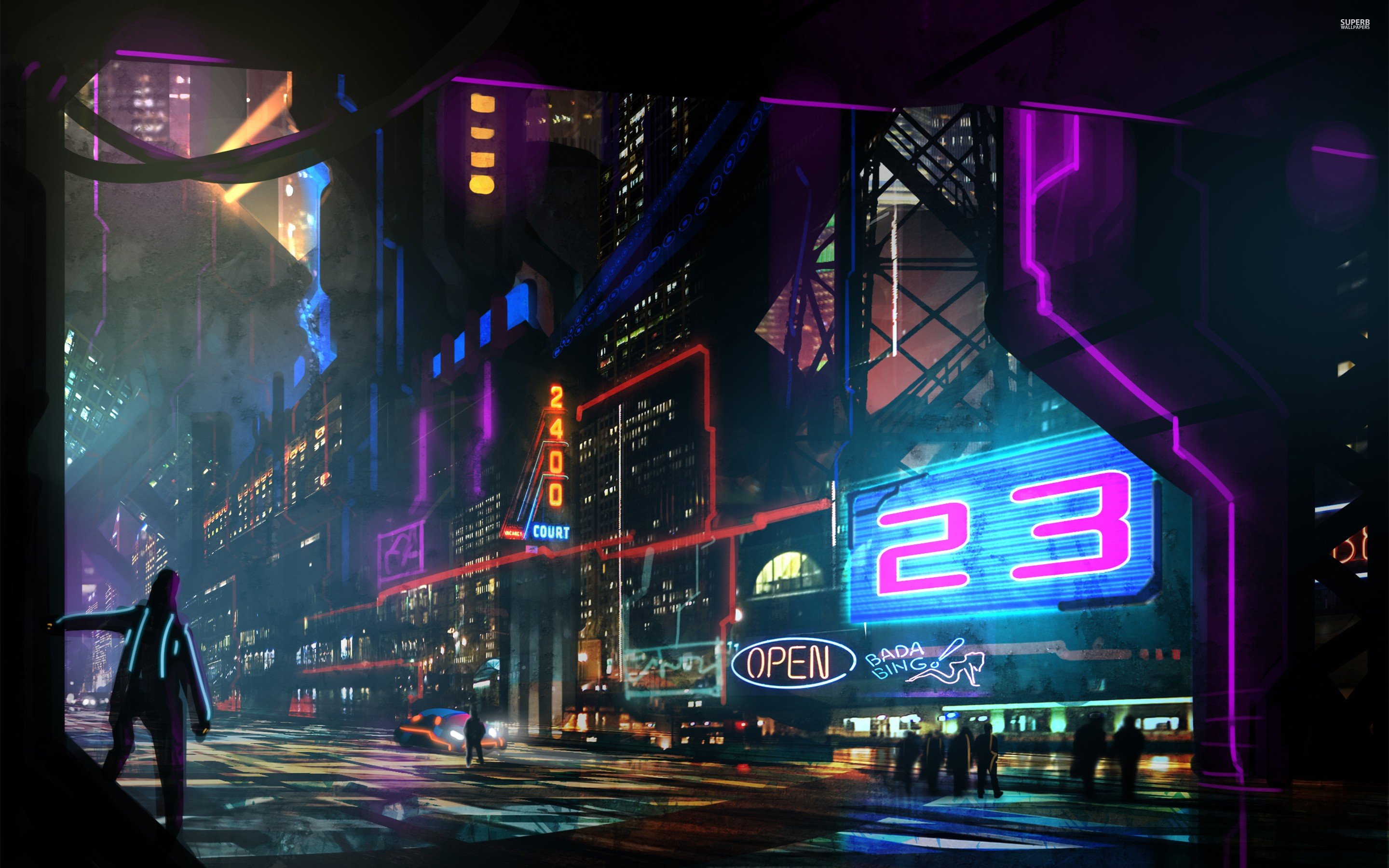 Cyberpunk neon hd wallpapers desktop and mobile images photos