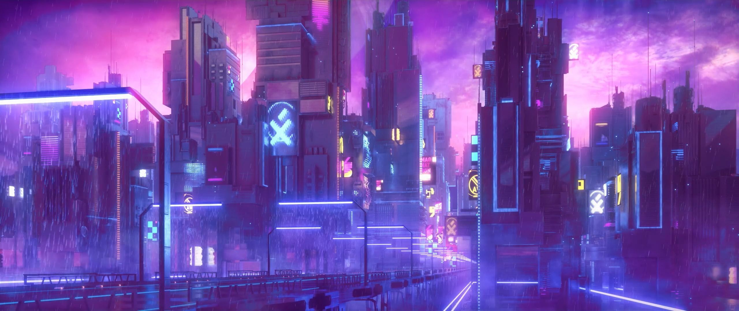 Cyberpunk neon city wallpapers